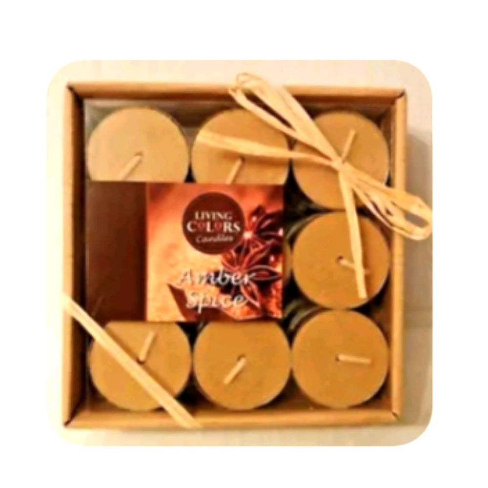 Amber Spice 27 pk Tea Light Candles